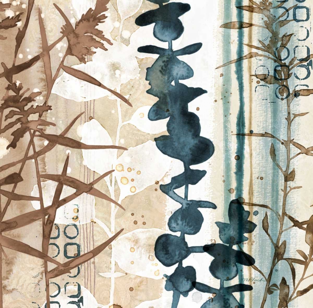 Wall Art Painting id:166422, Name: Watermark Foliage, Artist: Pluch, Melissa