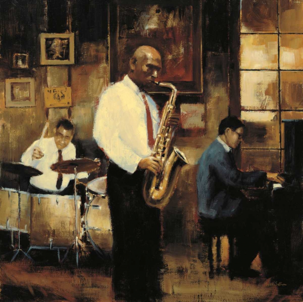Wall Art Painting id:60590, Name: Latin Quarter Jazz, Artist: Sullivan, Myles  