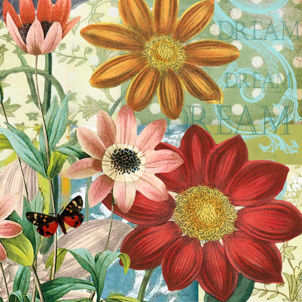 Art Print: Polka dot Dahlia