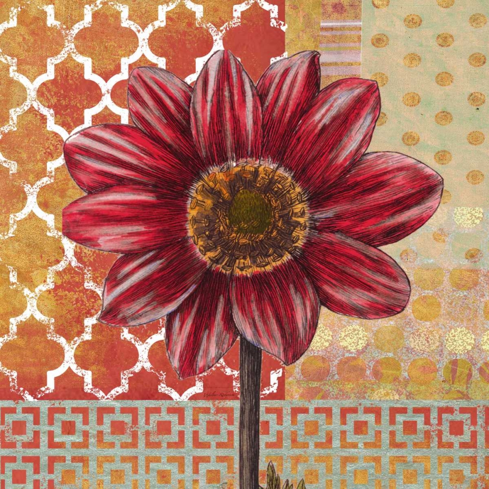 Wall Art Painting id:59633, Name: Bright Dahlia, Artist: Robertson, Walter 