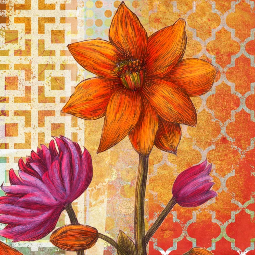 Wall Art Painting id:59634, Name: Vivid Dahlia, Artist: Robertson, Walter 
