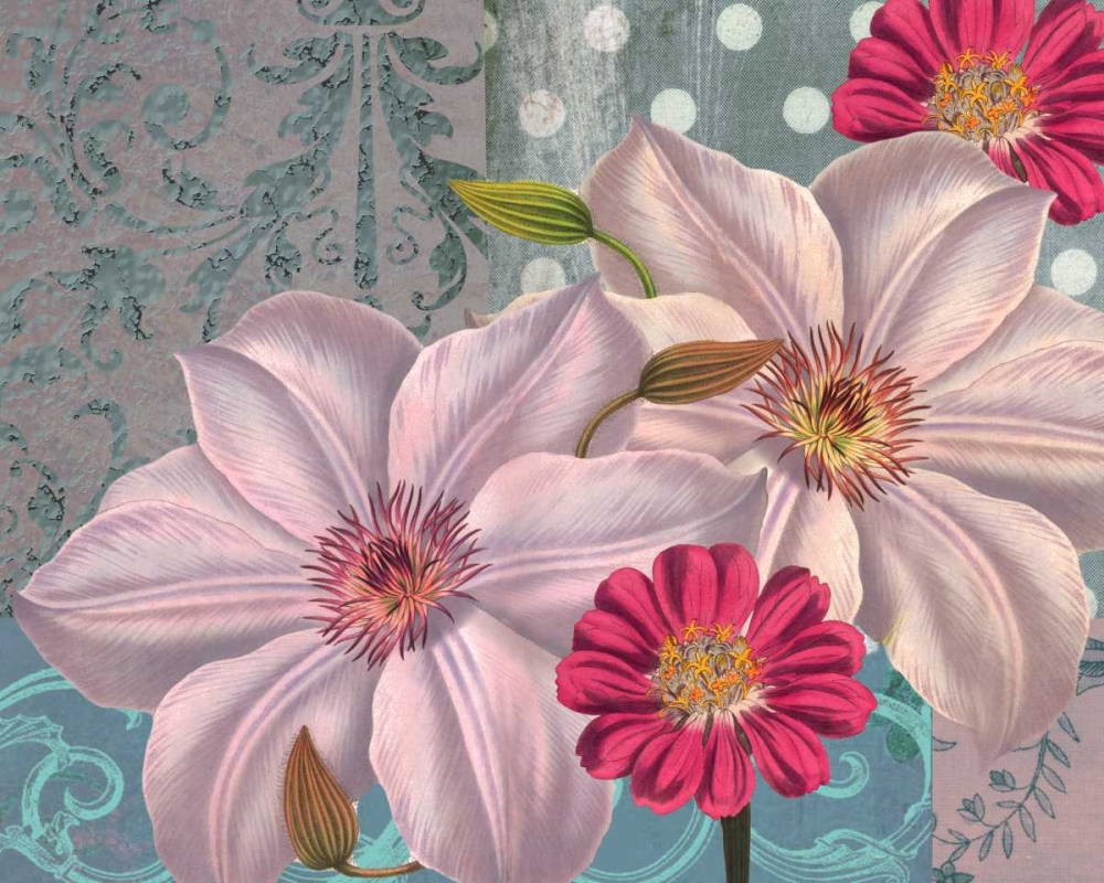 Wall Art Painting id:59652, Name: Polka Dot Bouquet 2, Artist: Robertson, Walter 