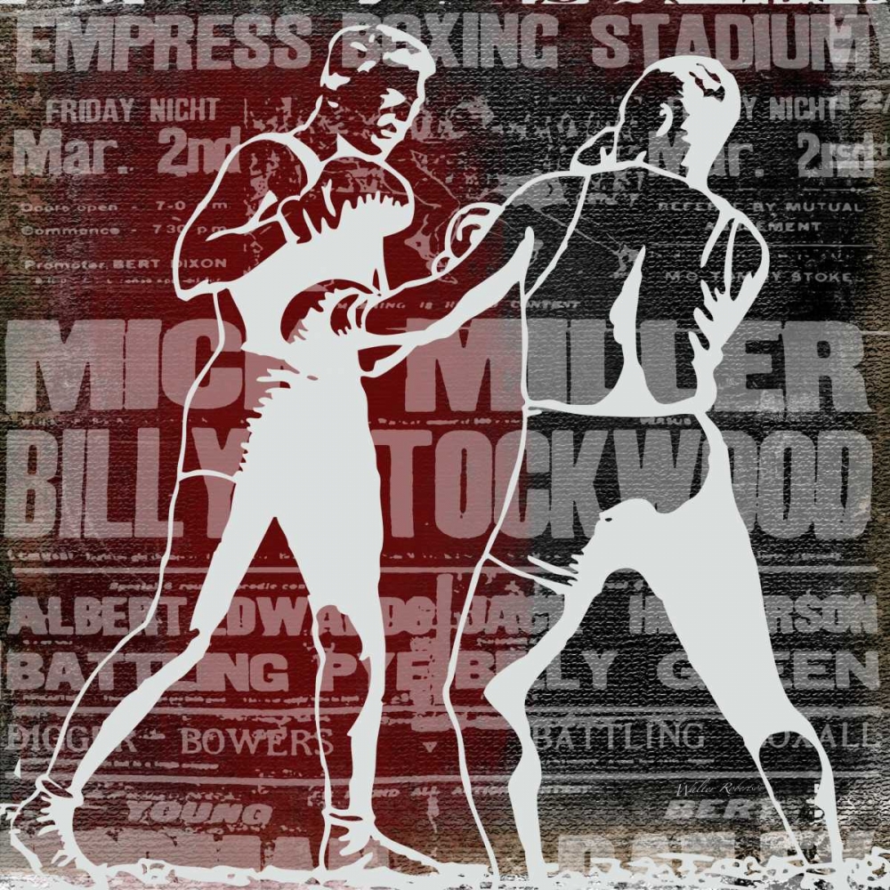 Wall Art Painting id:59661, Name: Boxer Story 2, Artist: Robertson, Walter 