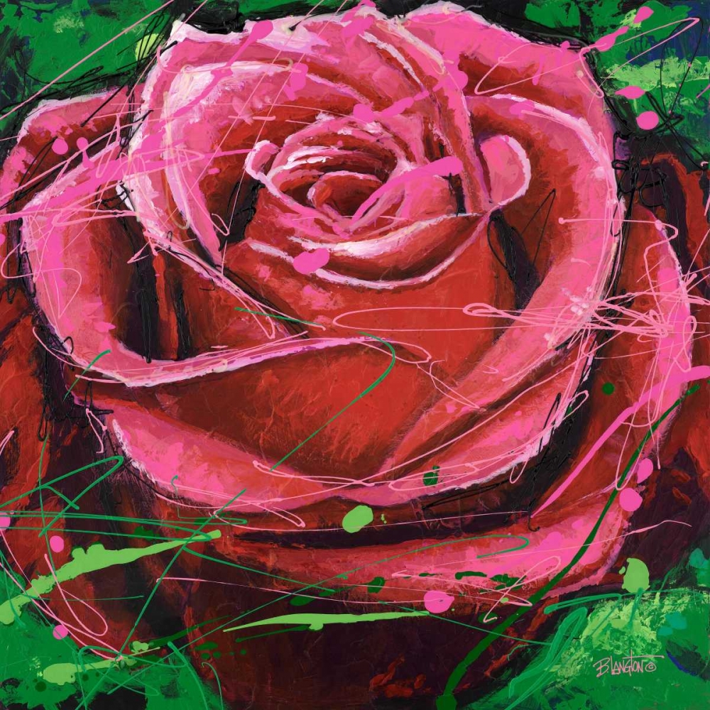 Wall Art Painting id:63488, Name: Rose in Motion, Artist: Langton, Bruce