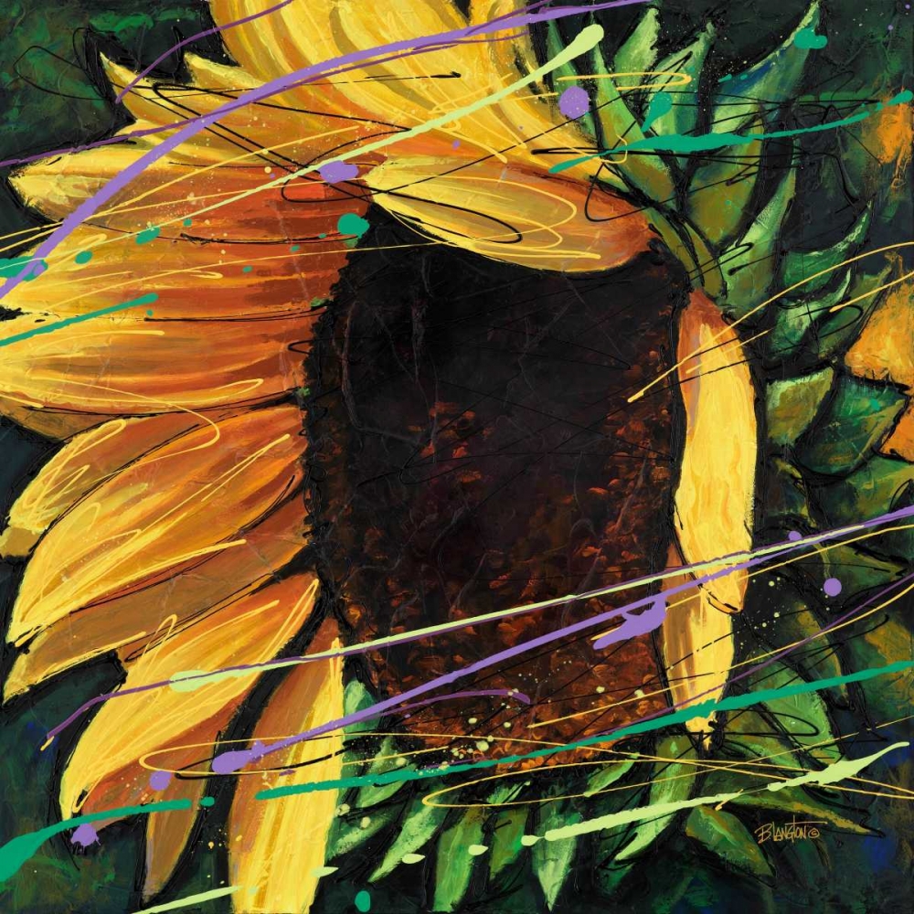 Wall Art Painting id:63490, Name: Sunflower in Motion, Artist: Langton, Bruce