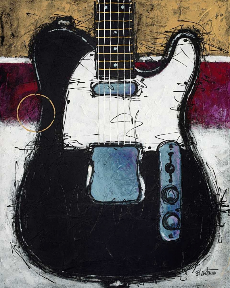 Wall art: Electric Black, by Langton, Bruce