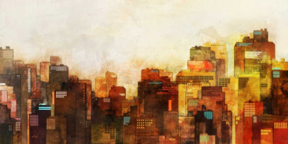 Wall Art Painting id:56496, Name: Morning Skyline, Artist: Roko, Ken
