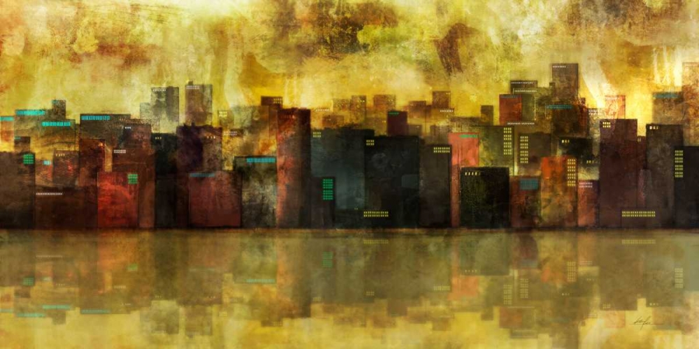 Wall Art Painting id:56497, Name: Evening Skyline, Artist: Roko, Ken