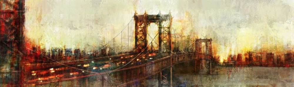 Art Print: Over the Manhattan Bridge