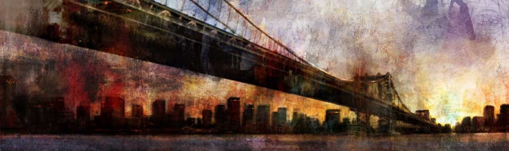 Wall Art Painting id:56511, Name: Under the Manhattan Bridge, Artist: Roko, Ken