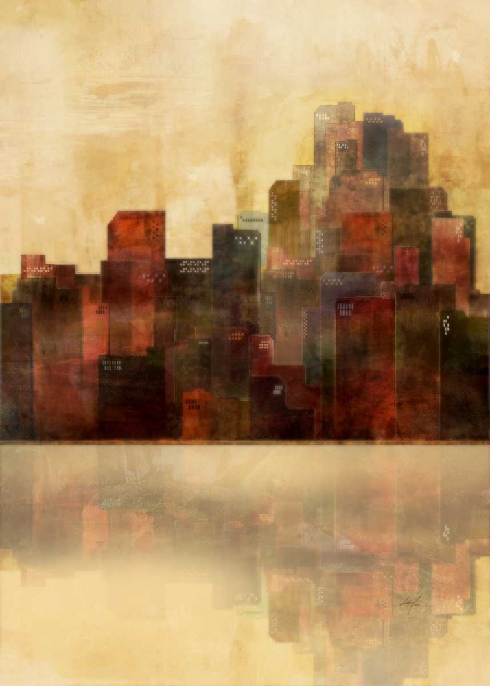 Wall Art Painting id:56519, Name: Golden Lagoon 1 , Artist: Roko, Ken