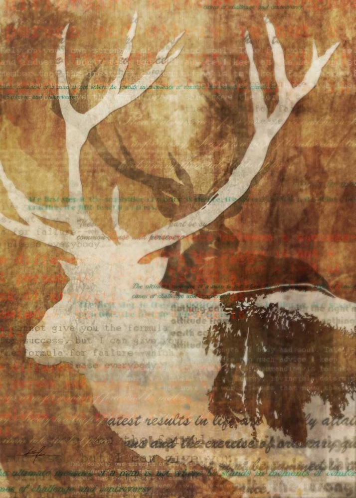 Wall Art Painting id:56538, Name: Stag Story 2, Artist: Roko, Ken