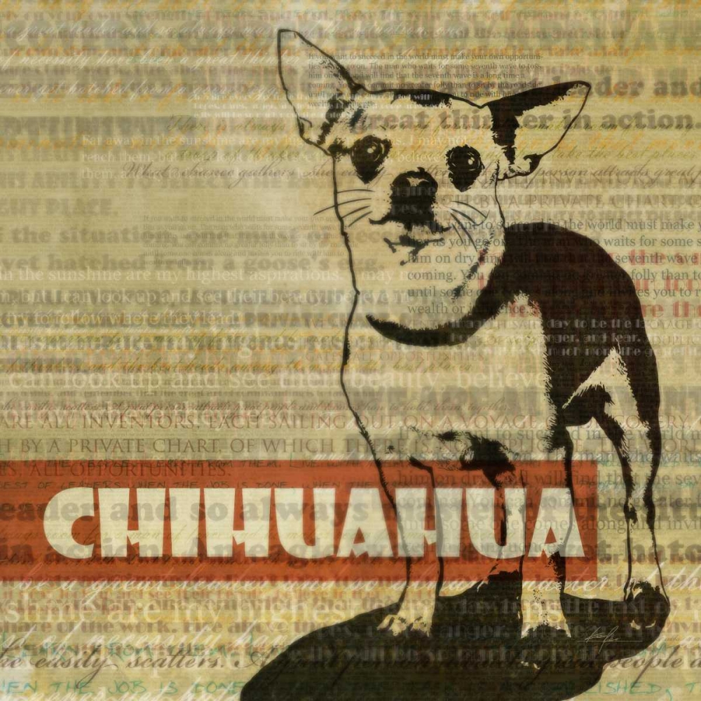 Wall Art Painting id:56571, Name: Chihuahua Sketch , Artist: Roko, Ken