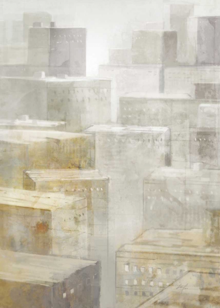 Wall Art Painting id:56573, Name: City Fog 1, Artist: Roko, Ken