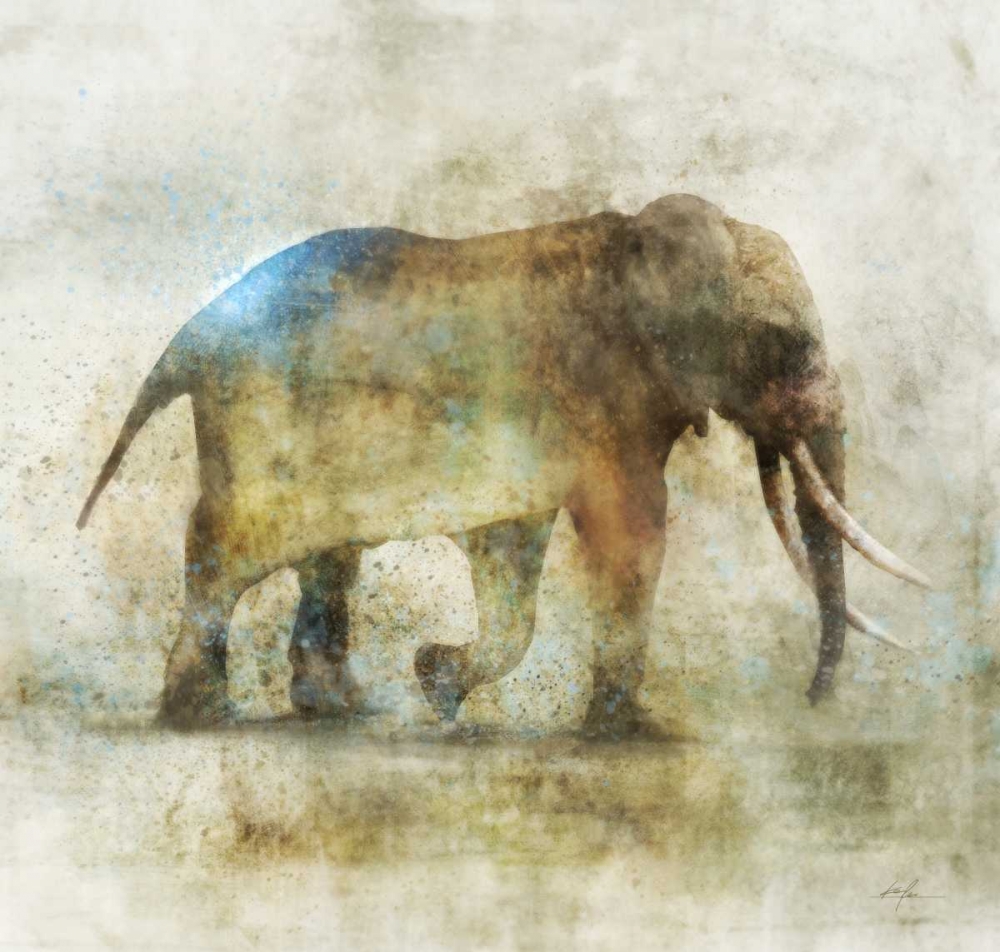 Wall Art Painting id:56605, Name: Pachyderm Dance 1-Revised, Artist: Roko, Ken