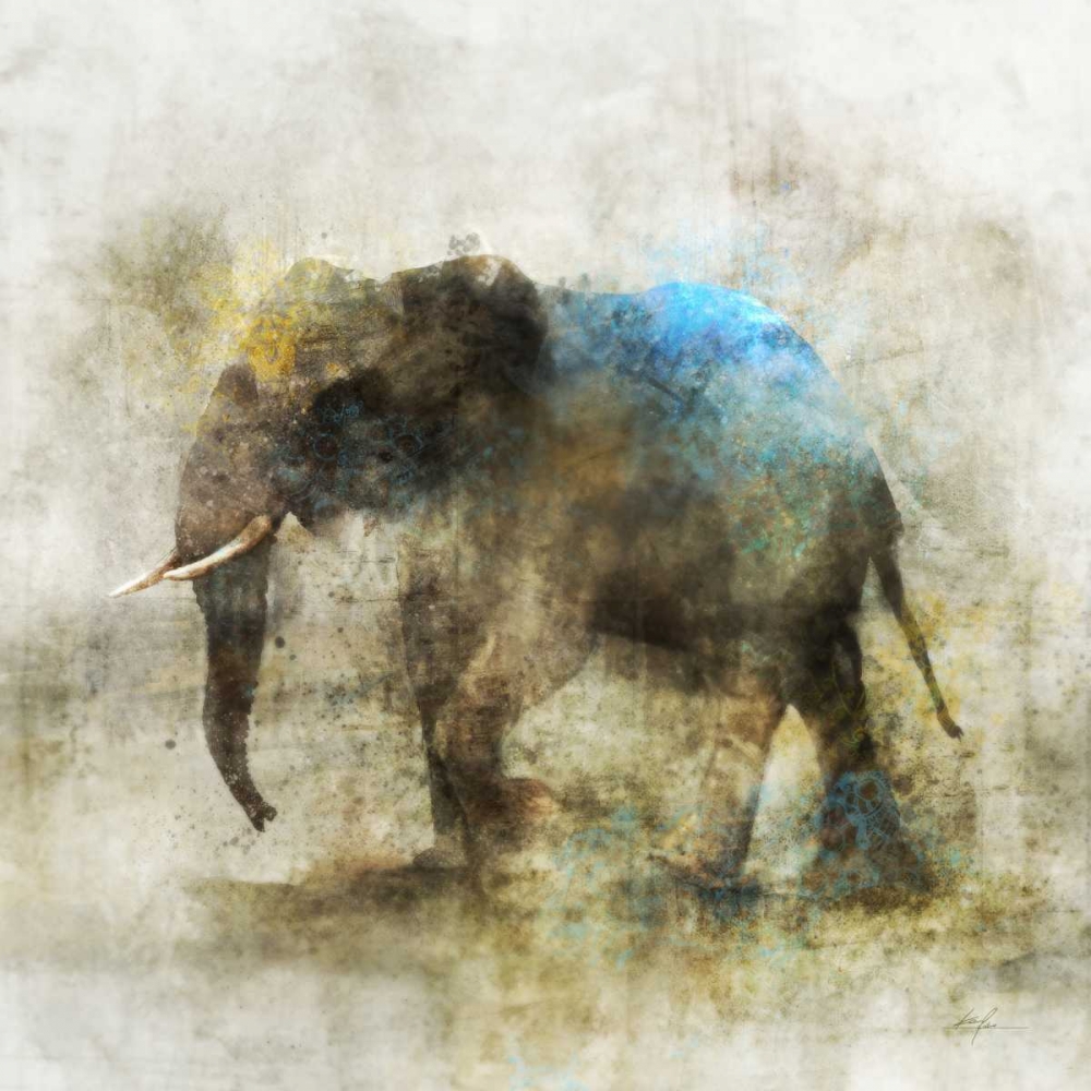 Wall Art Painting id:56606, Name: Pachyderm Dance 2, Artist: Roko, Ken