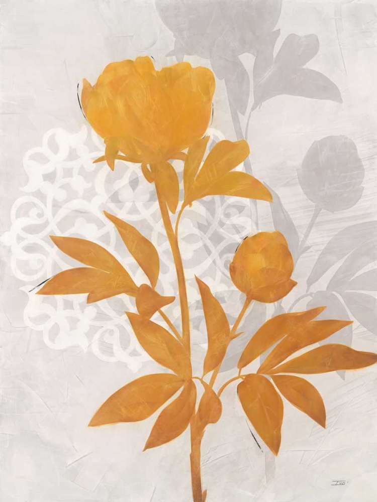 Wall Art Painting id:166648, Name: Amber Peony 2, Artist: Stoyanov, Ivo