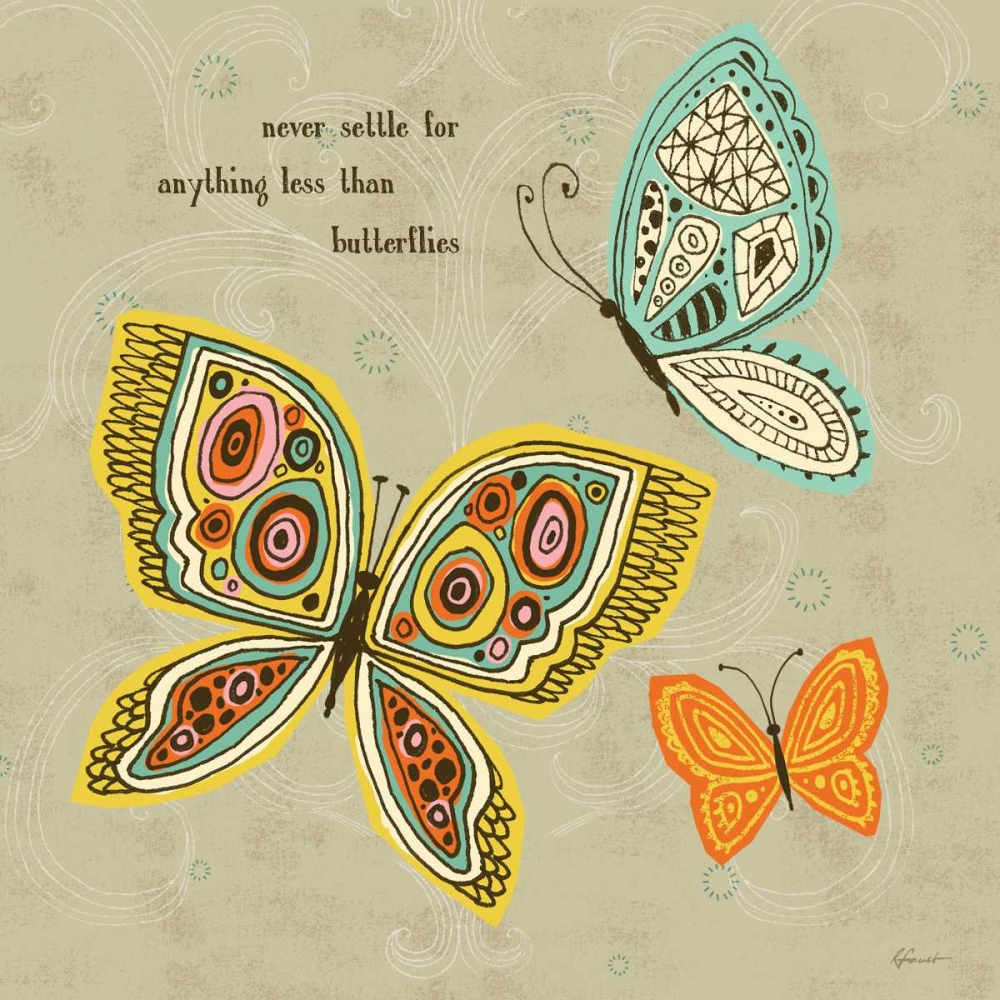 Wall Art Painting id:56770, Name: Ragtag Butterfly 3, Artist: Faust, Richard