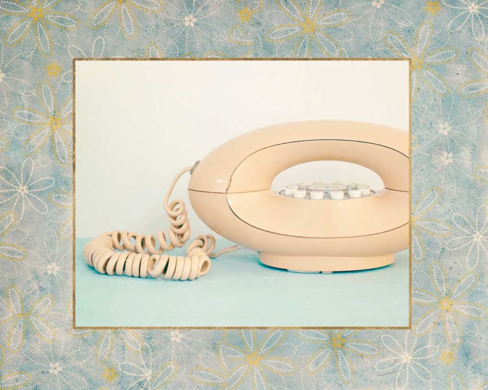 Art Print: Back In Time Pink Phone_border