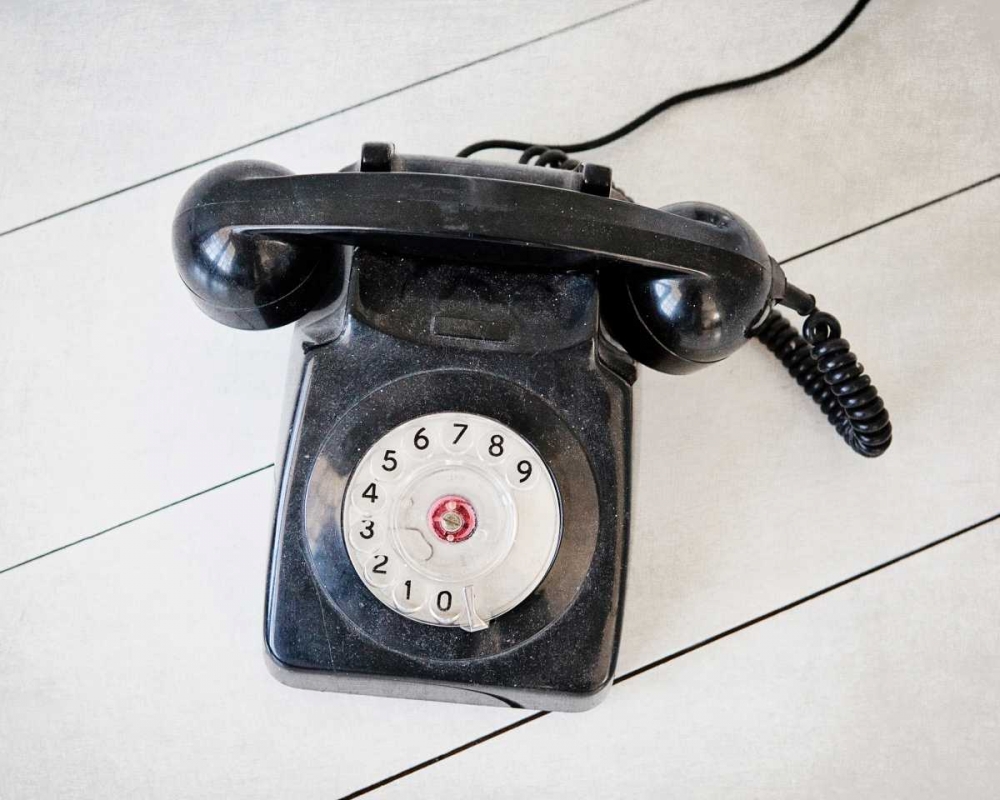 Art Print: Back In Time Black Telephone