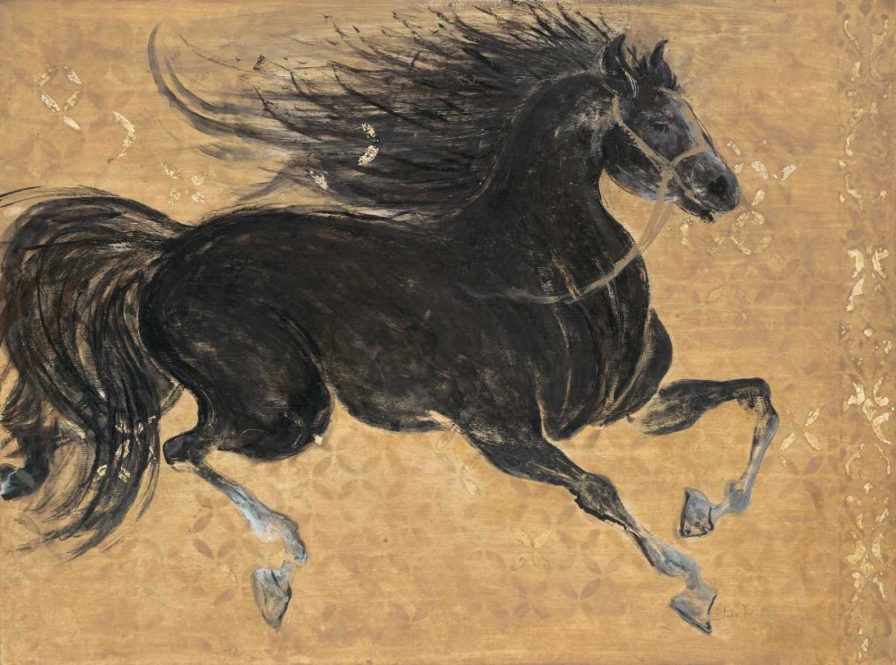 Wall Art Painting id:87330, Name: Gilded Stalion 1, Artist: Studio M