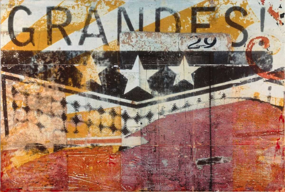 Wall Art Painting id:62833, Name: Urban Collage Grande, Artist: Fainelli, Deanna