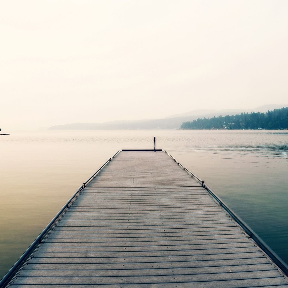Wall Art Painting id:190672, Name: Pier At The Lake, Artist: Dickinson, Robin