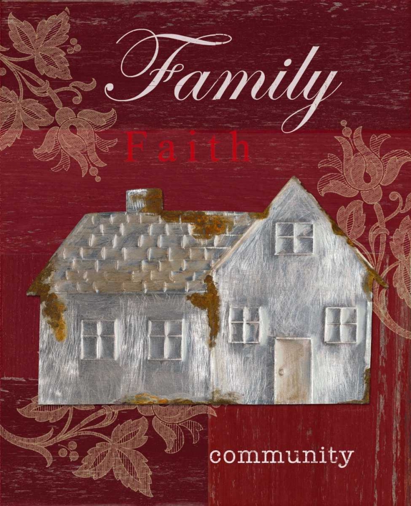 Wall Art Painting id:63353, Name: Family - Faith - Community, Artist: Appleman, Sam