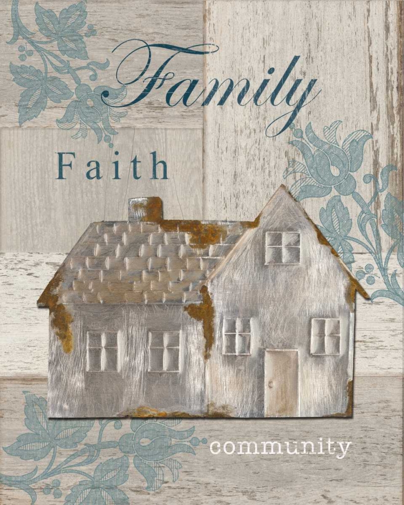 Wall Art Painting id:63349, Name: Family - Faith - Community, Artist: Appleman, Sam