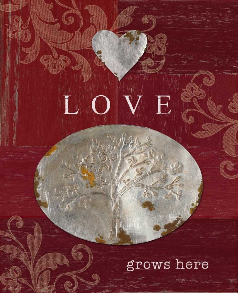 Wall Art Painting id:63355, Name: Love Grows Here, Artist: Appleman, Sam