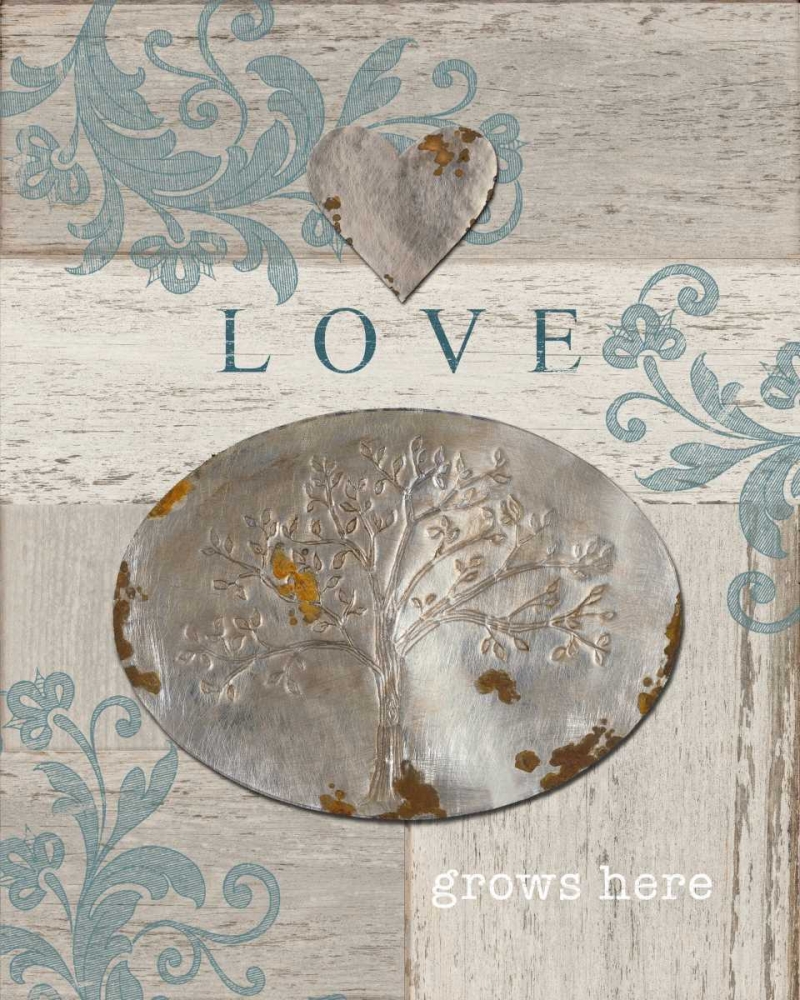 Wall Art Painting id:63351, Name: Love Grows Here, Artist: Appleman, Sam