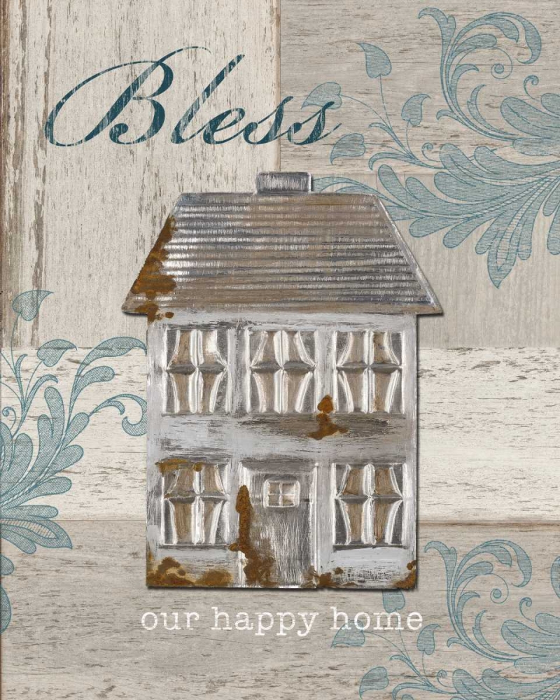 Wall Art Painting id:63352, Name: Bless Our Happy Home, Artist: Appleman, Sam