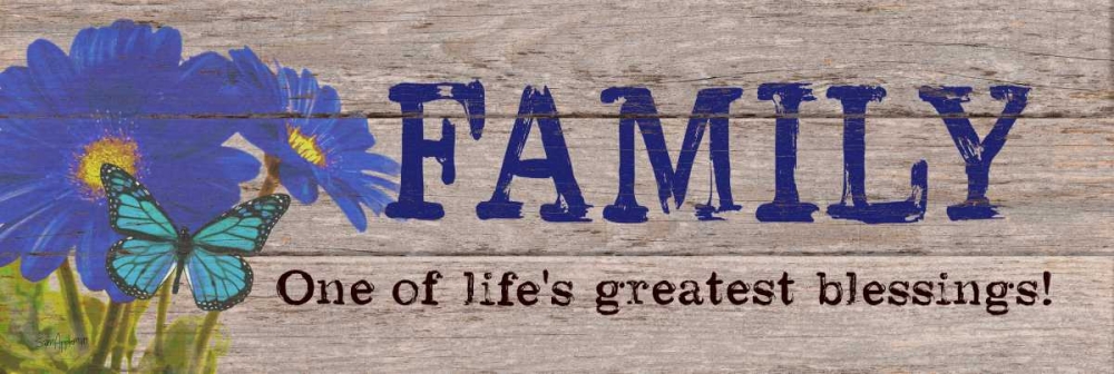 Wall Art Painting id:63456, Name: Lifes Greatest Blessing Blue, Artist: Appleman, Sam