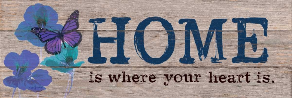 Wall Art Painting id:63457, Name: Where Your Heart Is Blue, Artist: Appleman, Sam