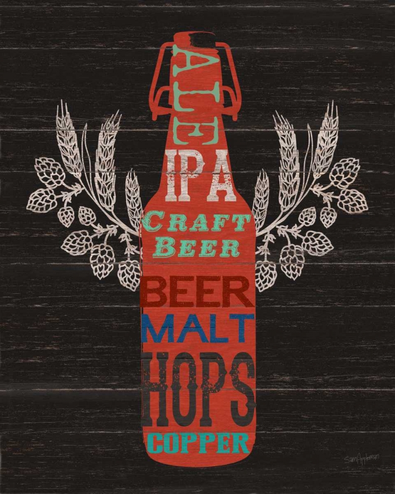 Wall Art Painting id:63321, Name: Old Style Ale Bottle, Artist: Appleman, Sam