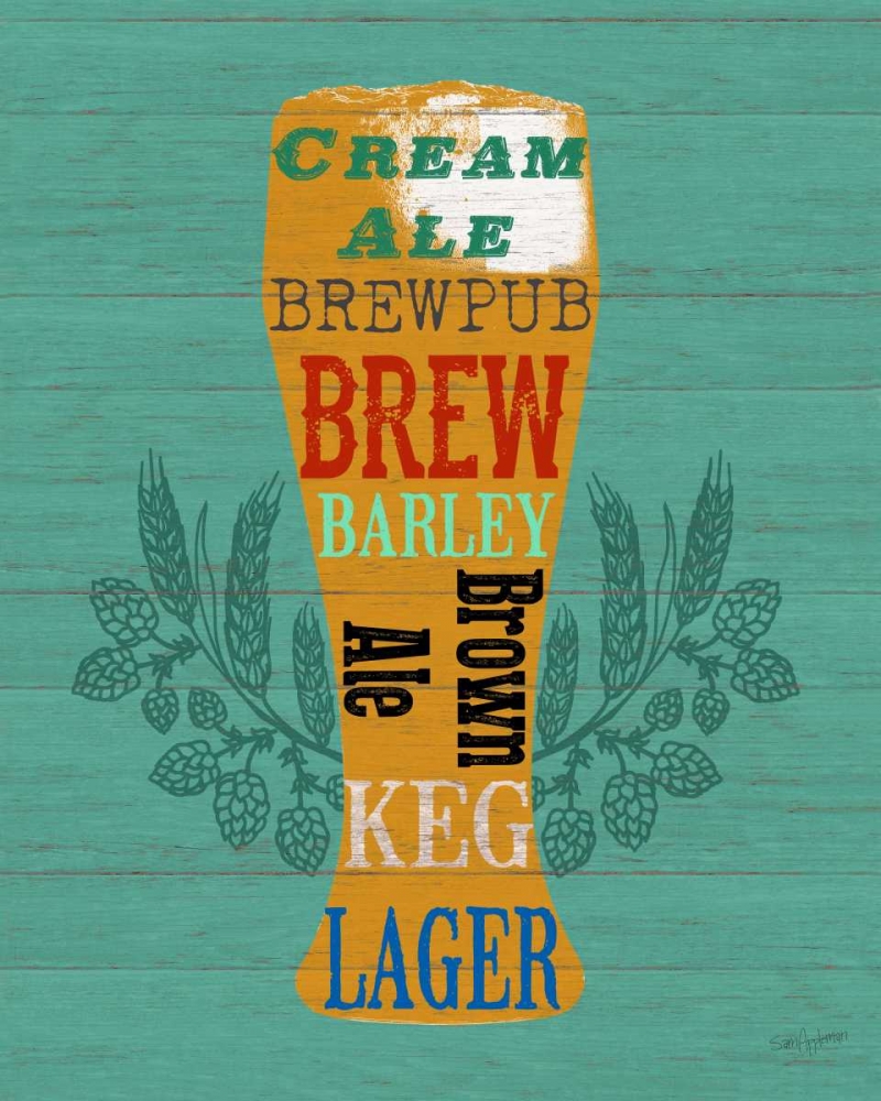 Wall Art Painting id:63322, Name: Pint Glass Of Beer, Artist: Appleman, Sam