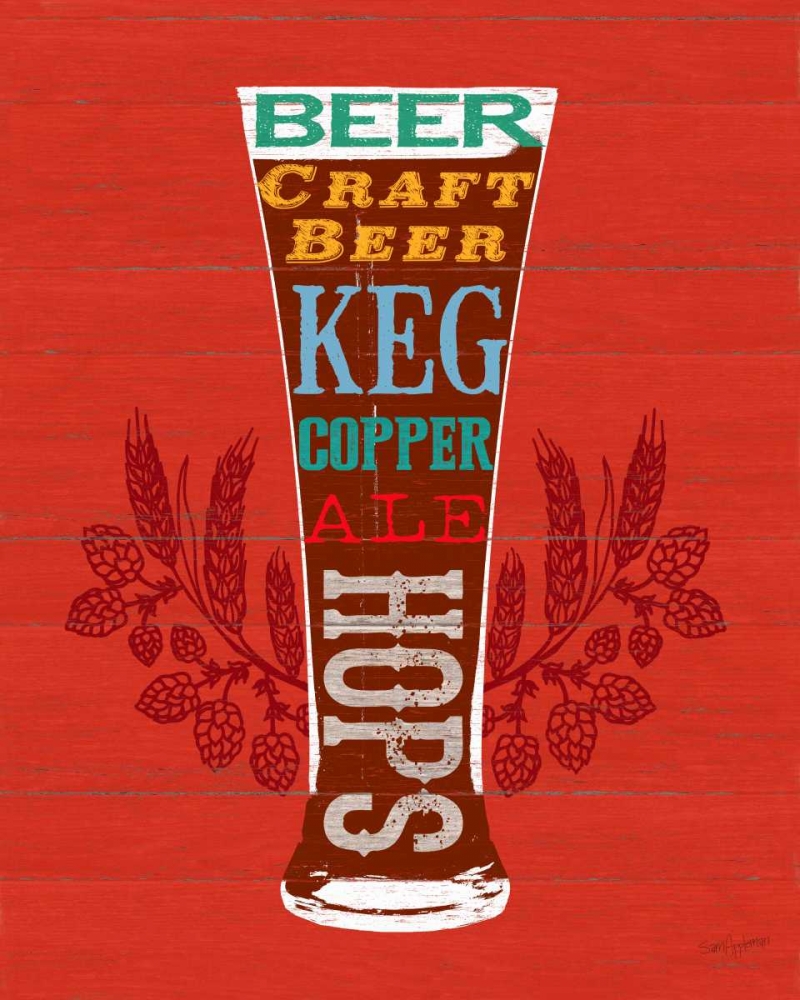 Wall Art Painting id:63326, Name: Beer Glass, Artist: Appleman, Sam