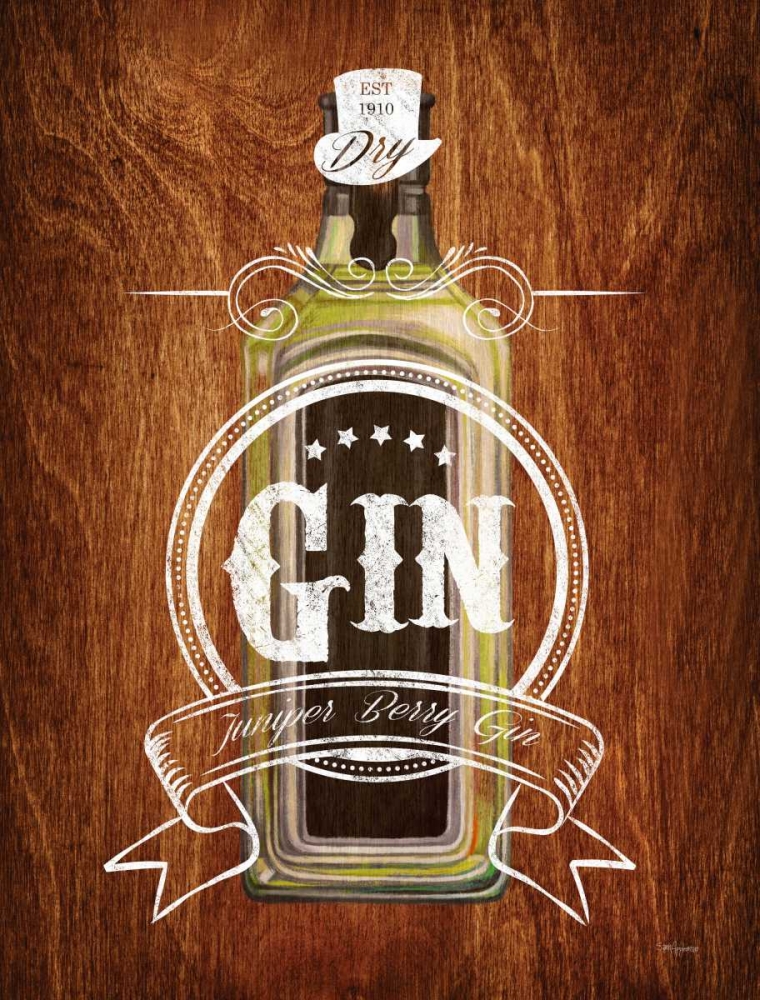 Wall Art Painting id:63334, Name: Gin Drinker Wood Sign, Artist: Appleman, Sam
