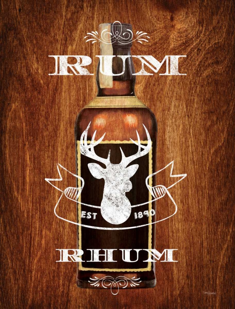 Wall Art Painting id:63336, Name: Rum Drinker Wood Sign, Artist: Appleman, Sam