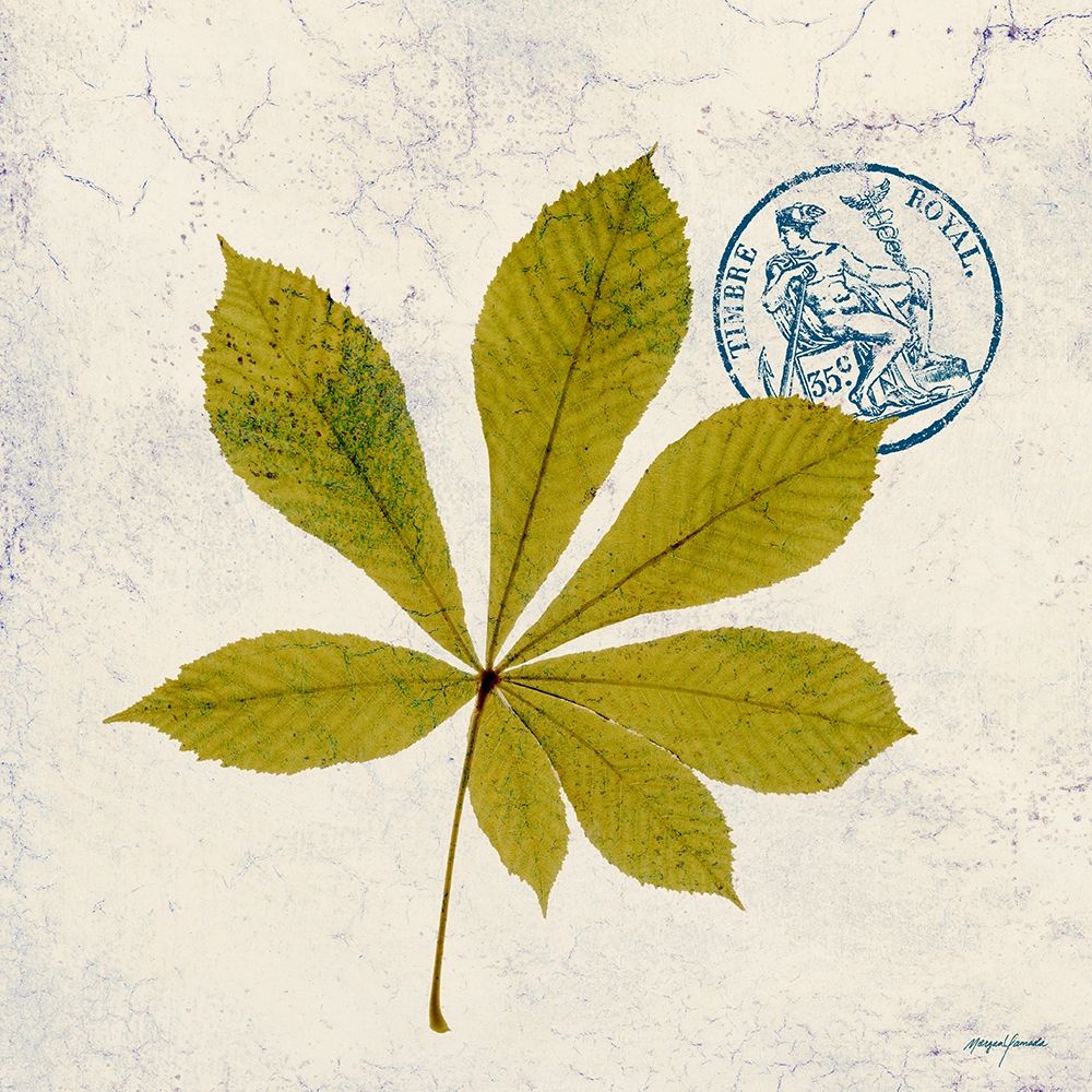 Art Print: JADE FOREST LEAF 3