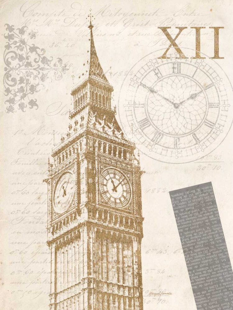 Art Print: The Details of Big Ben