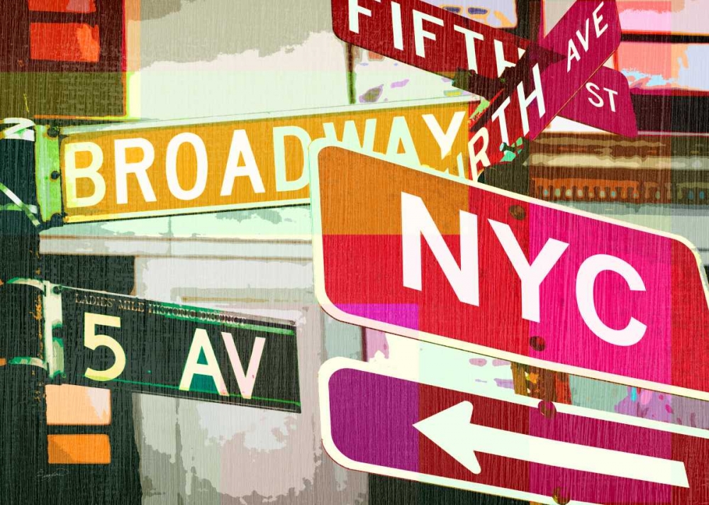 Wall Art Painting id:63503, Name: Broadway and Fifth Ave., Artist: Taylor, Evangeline