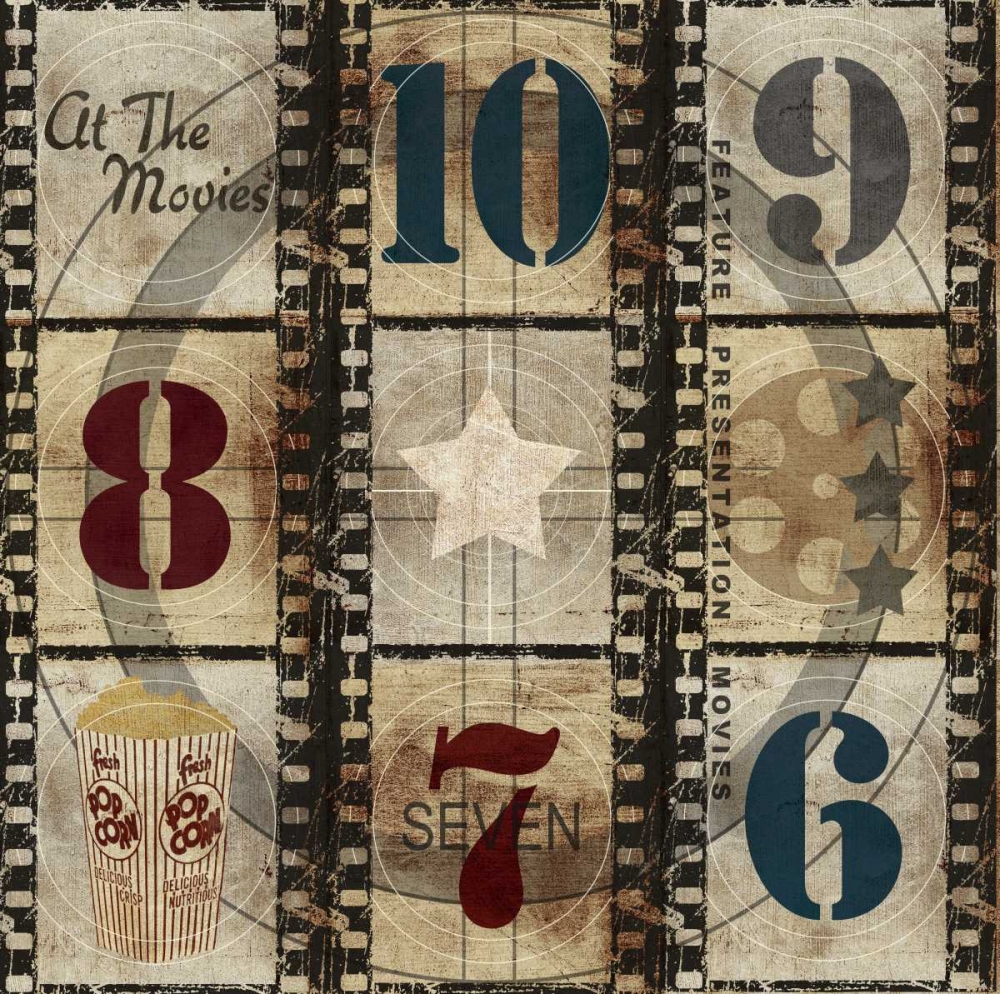 Art Print: At The Movies Countdown