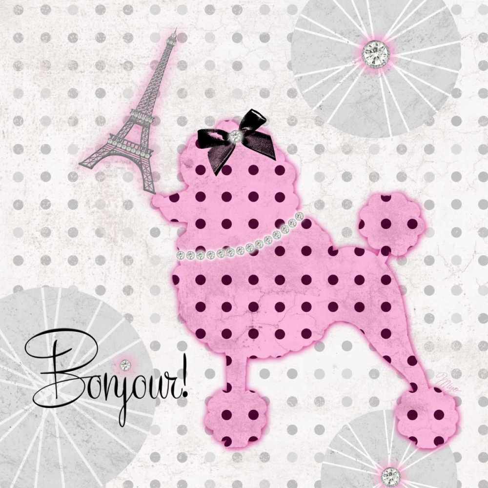 Wall Art Painting id:65348, Name: A Pink Poodle Kind of Day, Artist: Amori, Miyo