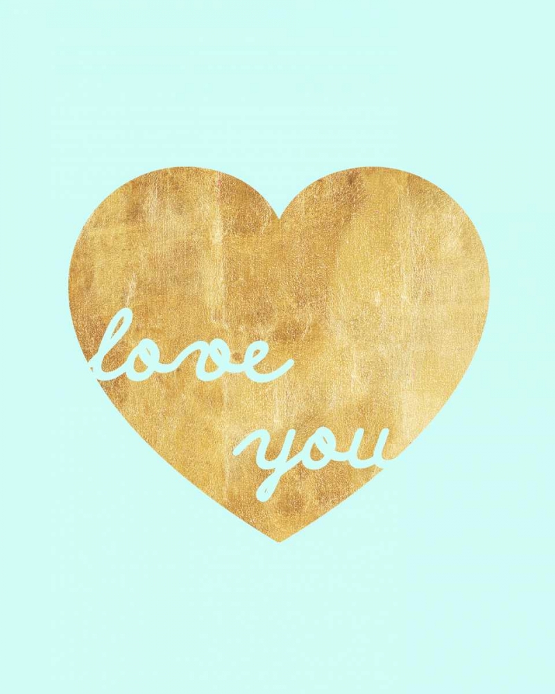 Wall Art Painting id:65357, Name: Heart of Gold Love, Artist: Amori, Miyo