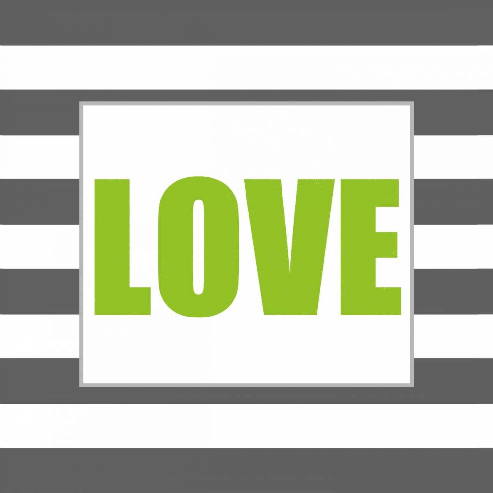 Wall Art Painting id:65360, Name: Shiny Big Love Green, Artist: Amori, Miyo