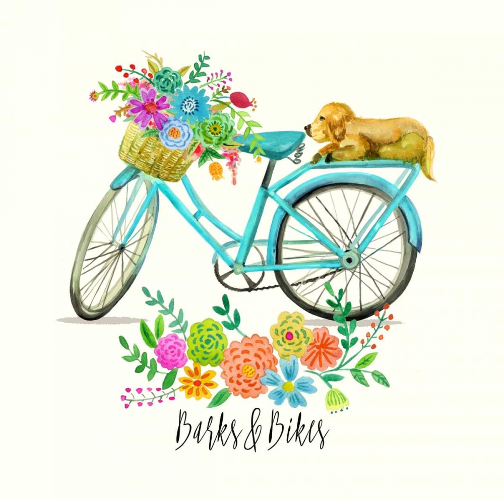 Wall Art Painting id:105821, Name: Barks and Bikes, Artist: Jing, Jin