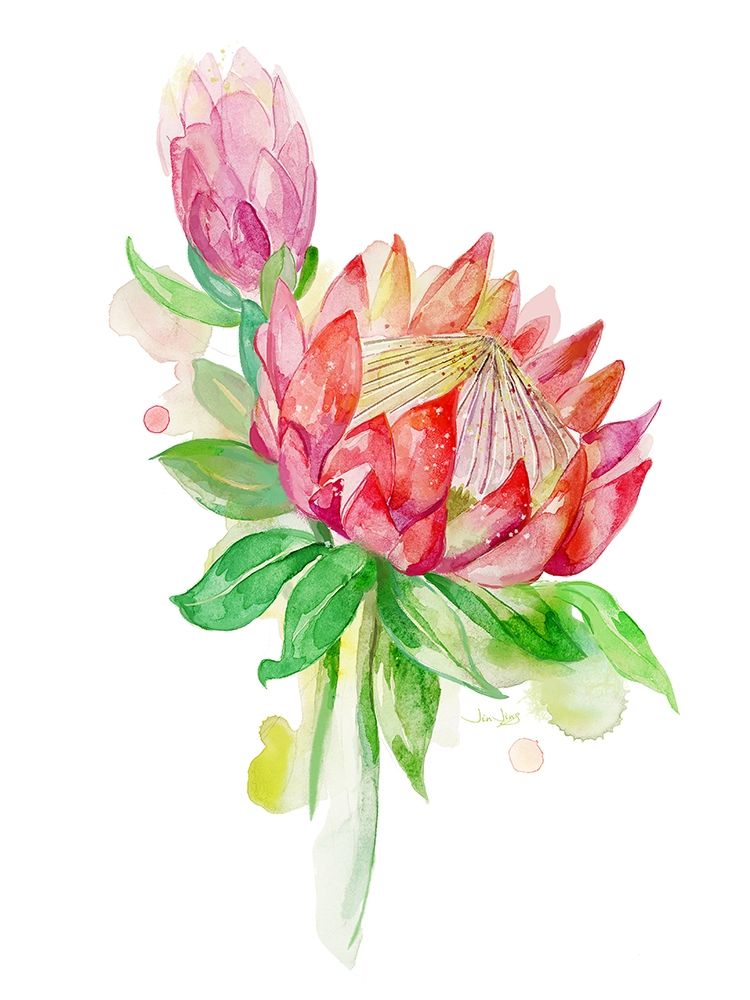 Wall Art Painting id:190816, Name: Tropical Blooming, Artist: Jing, Jin