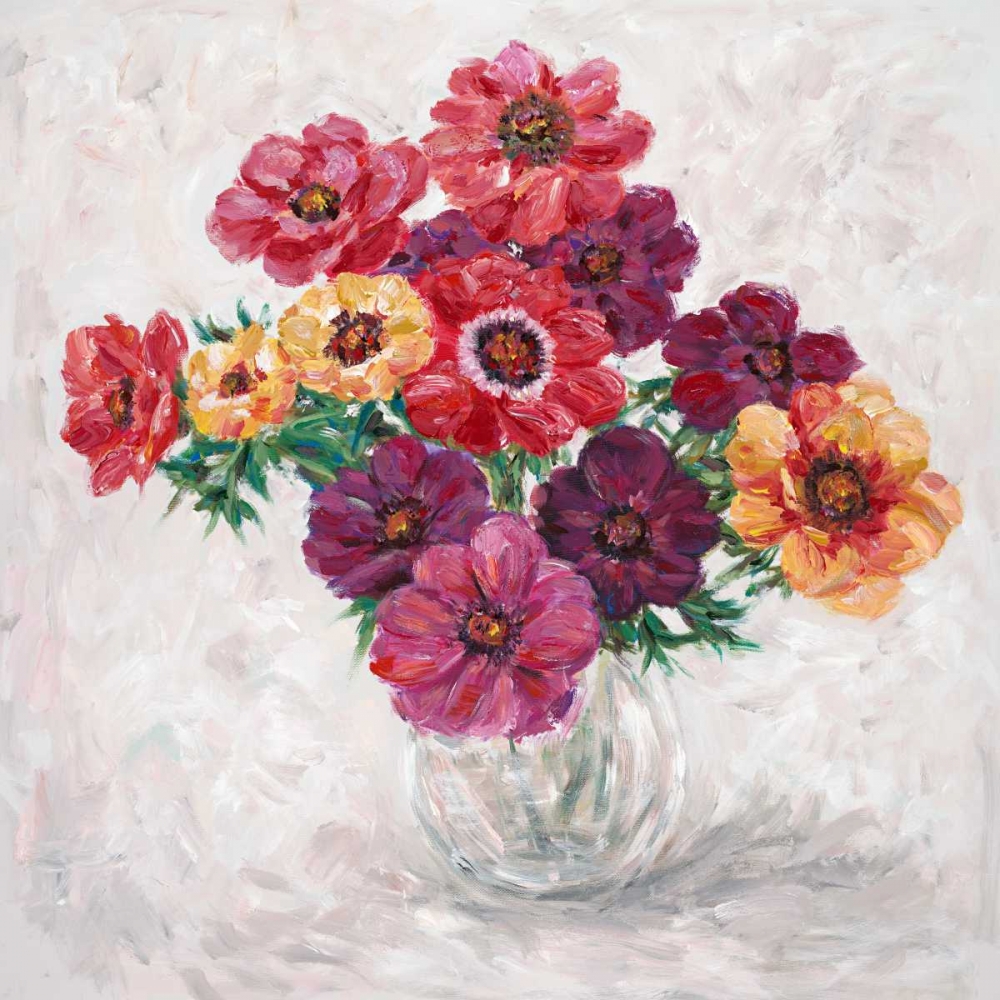 Wall Art Painting id:142269, Name: Fall Anemones, Artist: Zheng, James