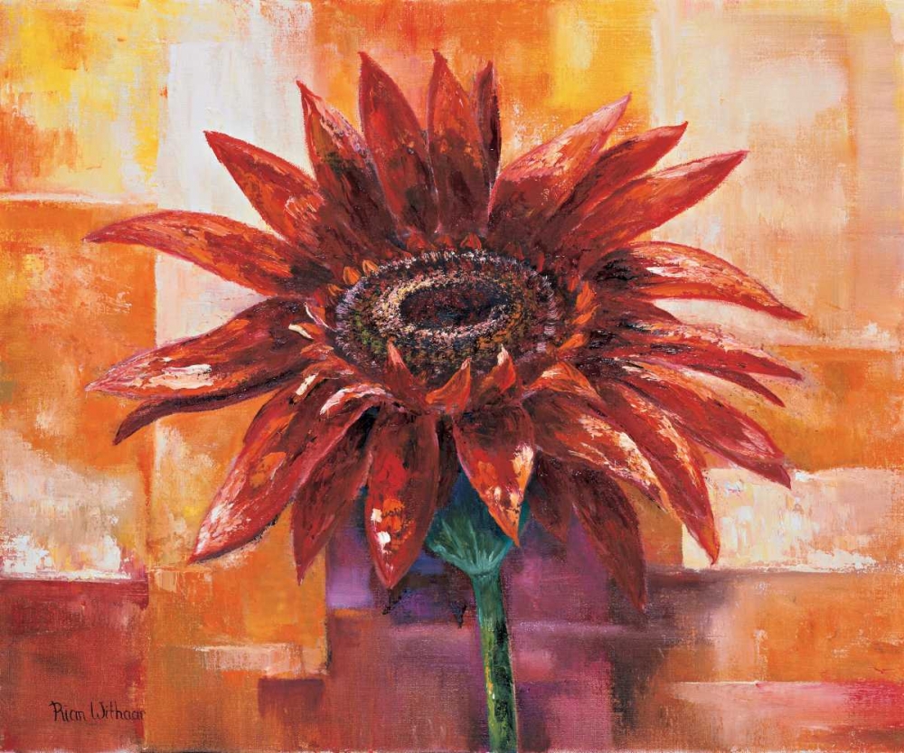 Wall Art Painting id:58027, Name: The eye of the flower, Artist: Withaar, Rian